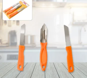 3in1 Multipurpose Stainless Steel Classic Kitchen Knife Set of 3