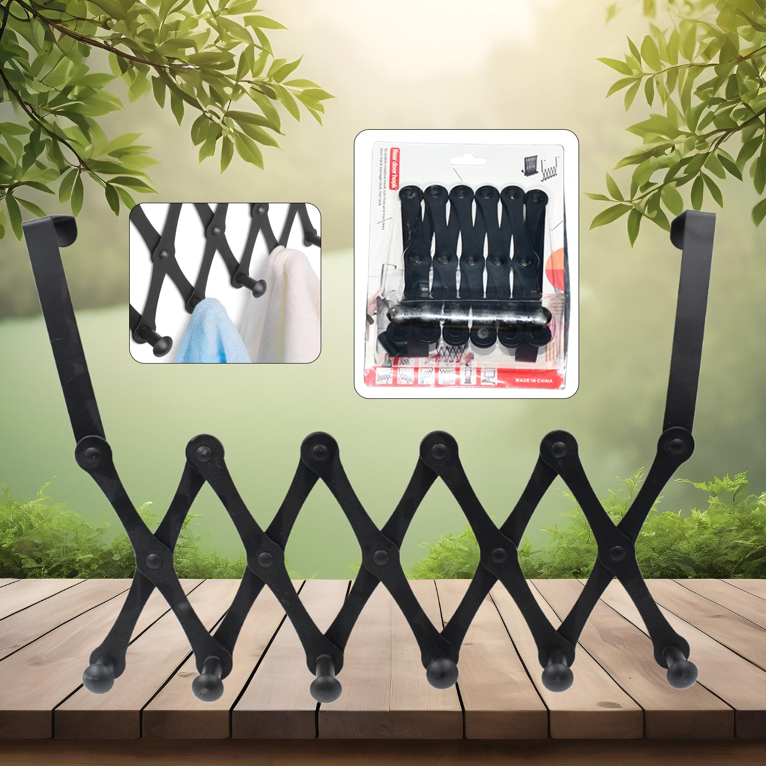 Premium 6 Hook Door Hanger, Steel Coat Rack (1 Pc) - Buy Online at Alikart