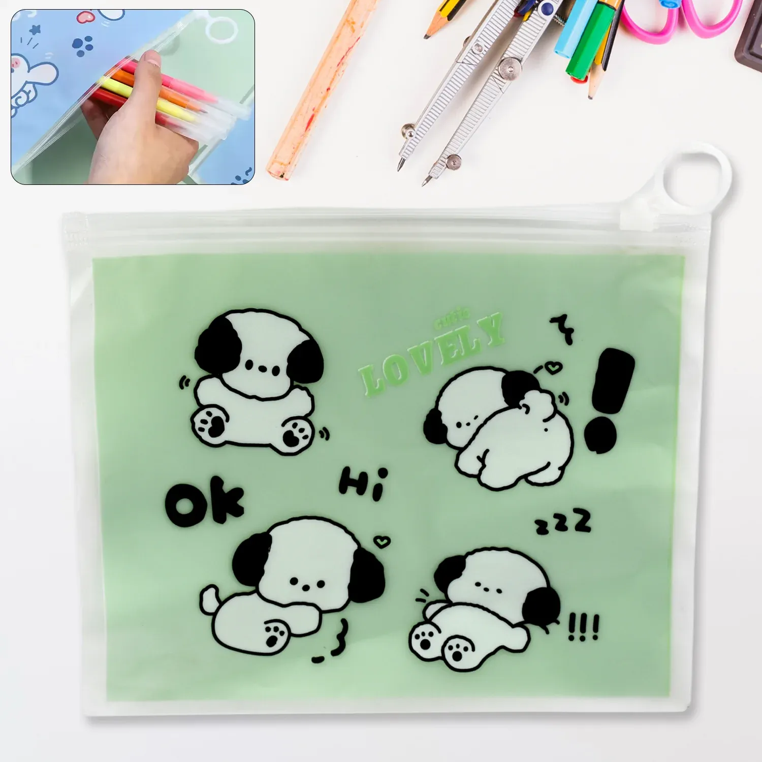 Premium Reusable Multipurpose Pouch Pen Stationary Case Travel, (1 Pc/ Mix Design) - Buy Online at Alikart