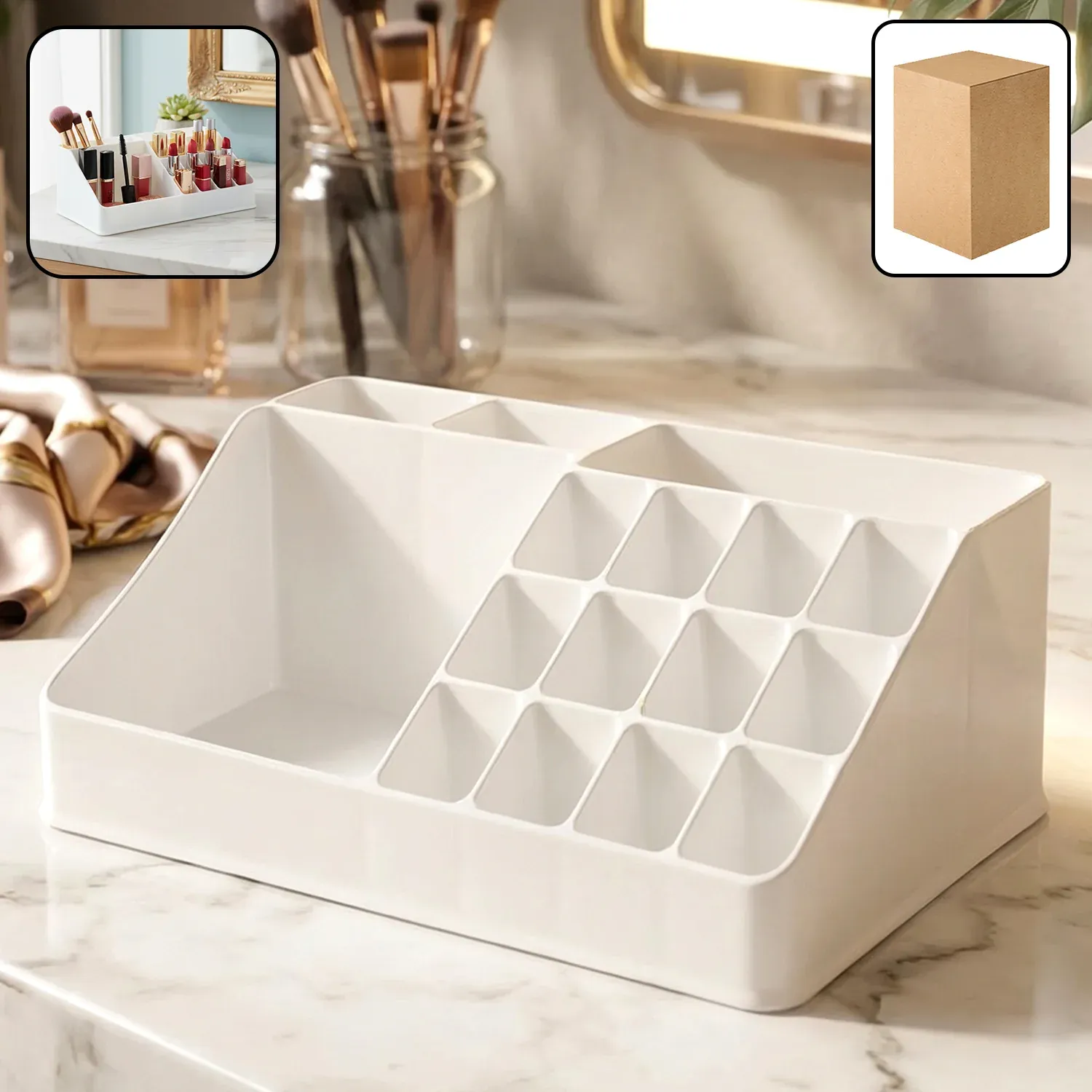 Premium Multipurpose Makeup Organizer Storage Box (1 Pc) - Buy Online at Alikart