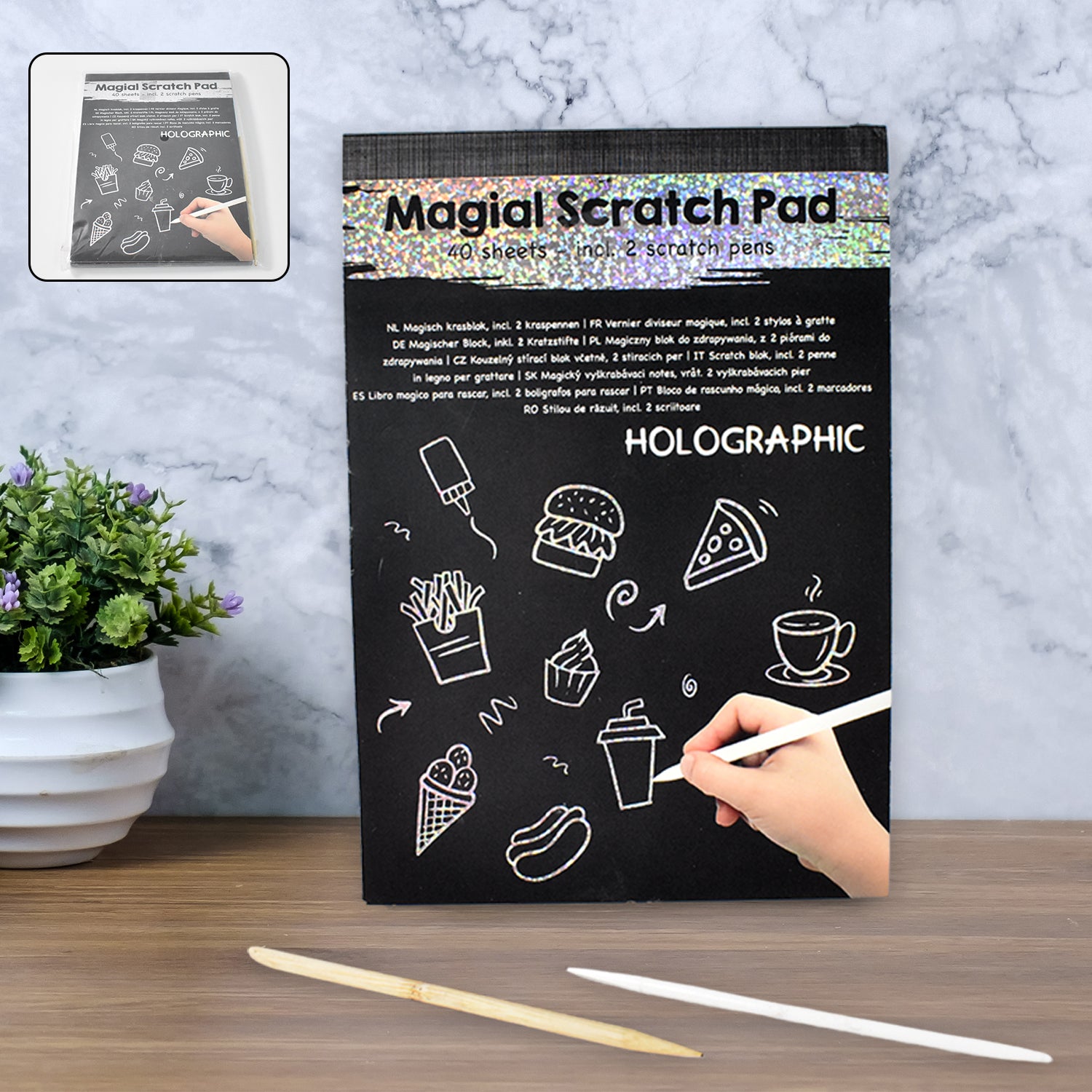 Premium Magical Scratch Art Book For Gifts Girls & Boys (40 Sheet) - Buy Online at Alikart