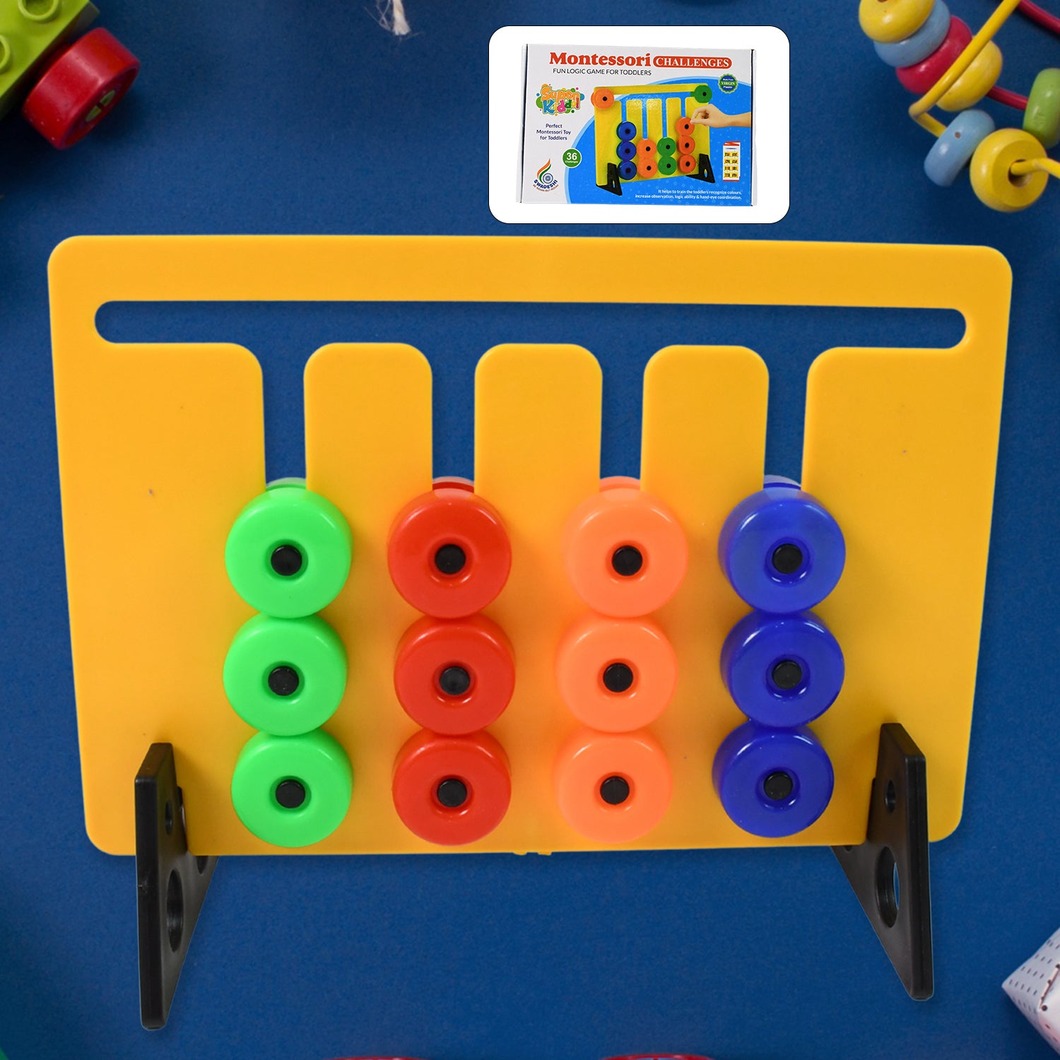 Premium Montessori Slide Puzzles Toys for Kids (36 Challenges / 1 Set) - Buy Online at Alikart