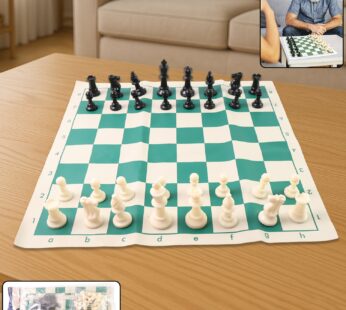 Small Premium Portable Chess Set Plastic Chess Pieces (1 Set)