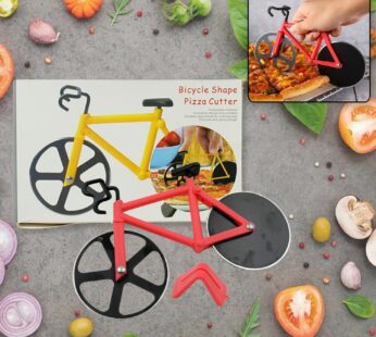 Bicycle Pizza Cutter (1 Pc): Stainless Steel, Unbreakable Handle