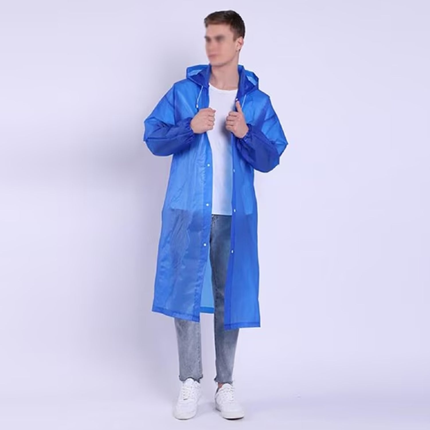 Outdoor Adult Portable Traveling Raincoat for Men & Women - Detailed Feature View 2