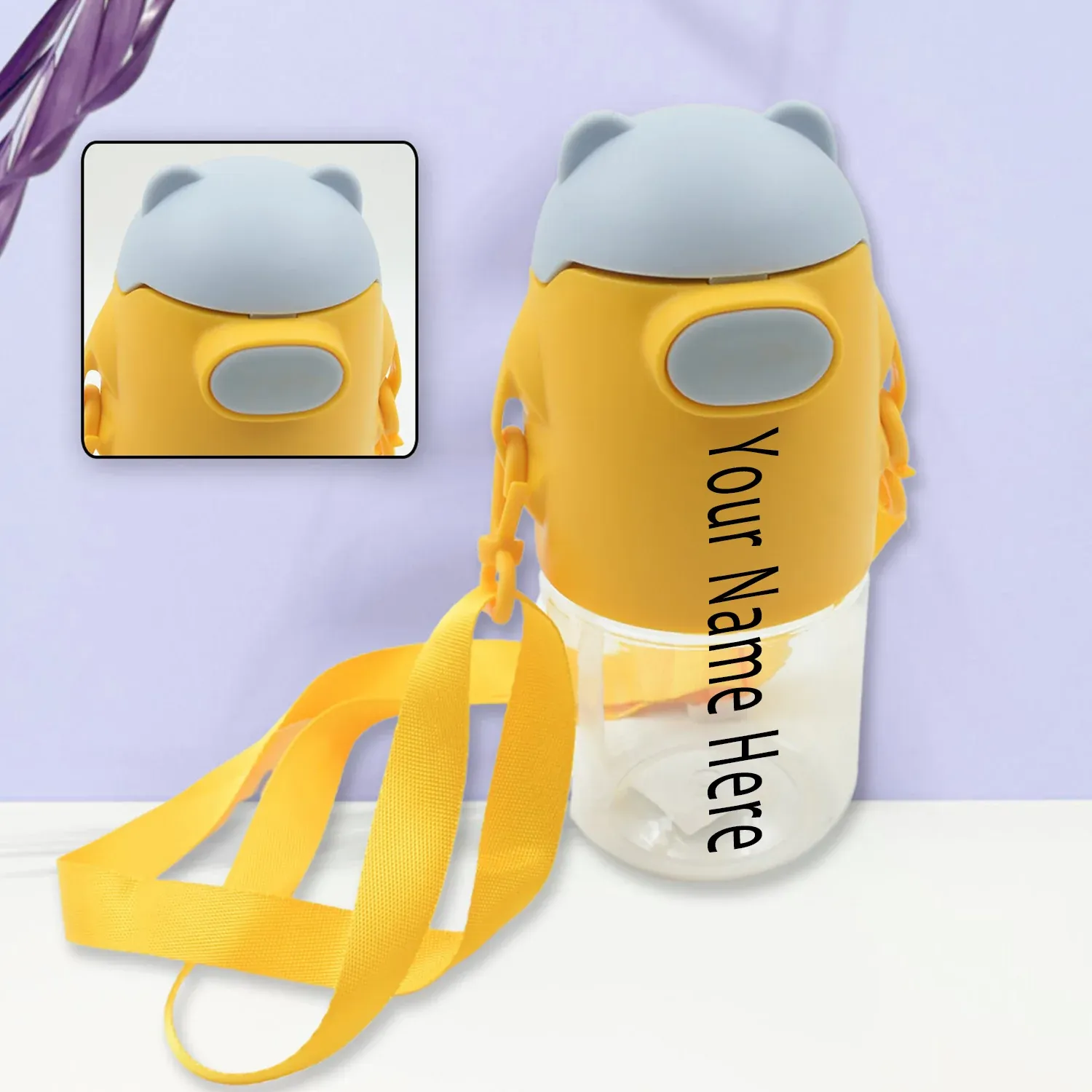 Premium Customize Large Capacity Plastic Water Bottle | Office Bottle | Gym Bottle | Home | Kitchen | Leakproof and BPA Free Drinks Bottle | Water Drink Juice Bottle Wide-Mouth BPA Free Leak-Free Lightweight (1 Pc ) - Buy Online at Alikart