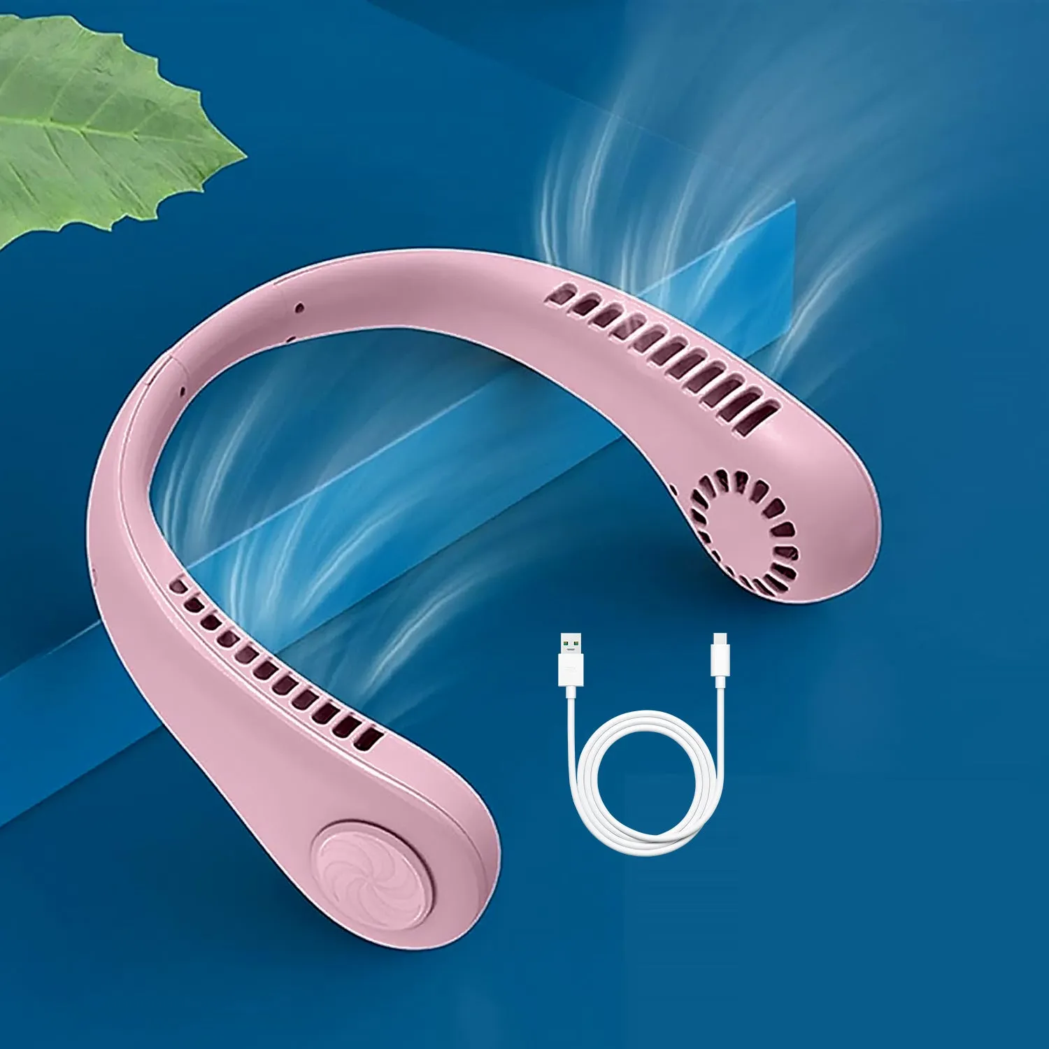 Premium Portable Neck Fan: Holiday Hands Free Bladeless Neck Fan - Buy Online at Alikart