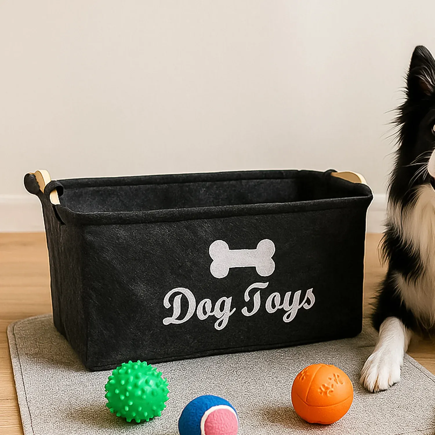 Premium Pet Toy Storage Basket - ( 39 × 29 × 17 cm / 1 Pc) - Buy Online at Alikart