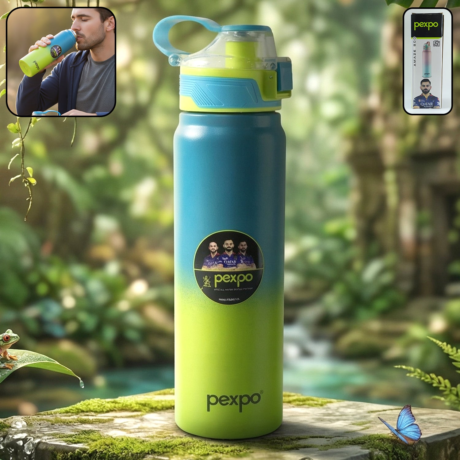 Premium Pexpo Amaze Hot & Cold Insulated Stainless Steel Water Bottle 800 ML - Buy Online at Alikart