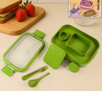 Magic Lunch Box with Leakproof Compartments (1 Pc)
