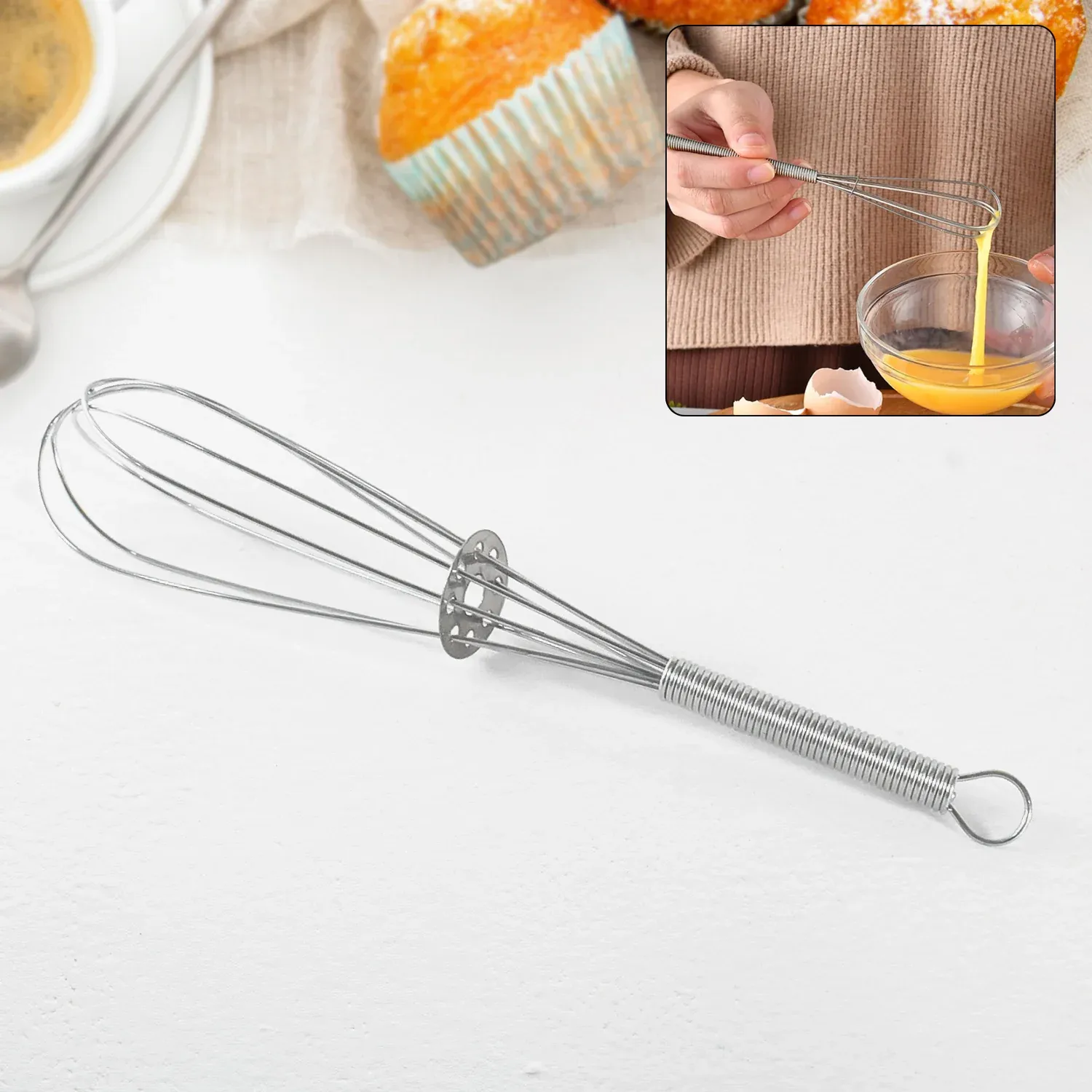 Premium Kitchen Whisk, Stainless Steel Kitchen Tool (1 Pc / 16 cm) - Buy Online at Alikart