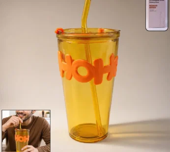 Glass Tumbler with Lid and Straw – Leak-Resistant & Stylish