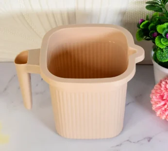 Plastic Square Bath Water Mug (1 Pc / 1000 ML / Mix Color)