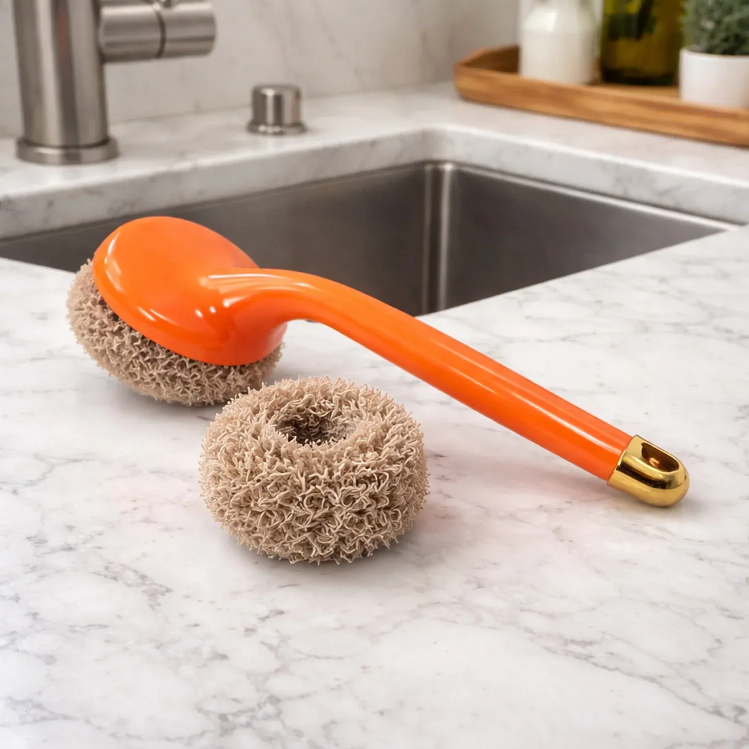 Premium Heavy Duty Cleaning Scrubber Set with Long Handle (1 Set) - Buy Online at Alikart