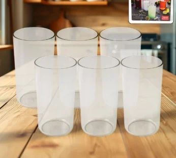 Apex Clear Plastic Tumbler / Glass Set – 6-Piece Unbreakable