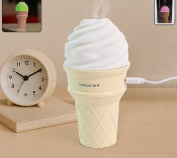 Ice Cream Cone Shape Air Freshener Humidifier (1Pc / Cream Color)