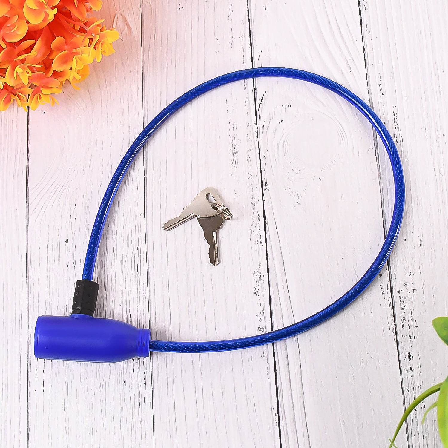 Premium Heavy Duty Multipurpose Steel Cable Safety Lock with 2 Keys (1 Pc) - Buy Online at Alikart