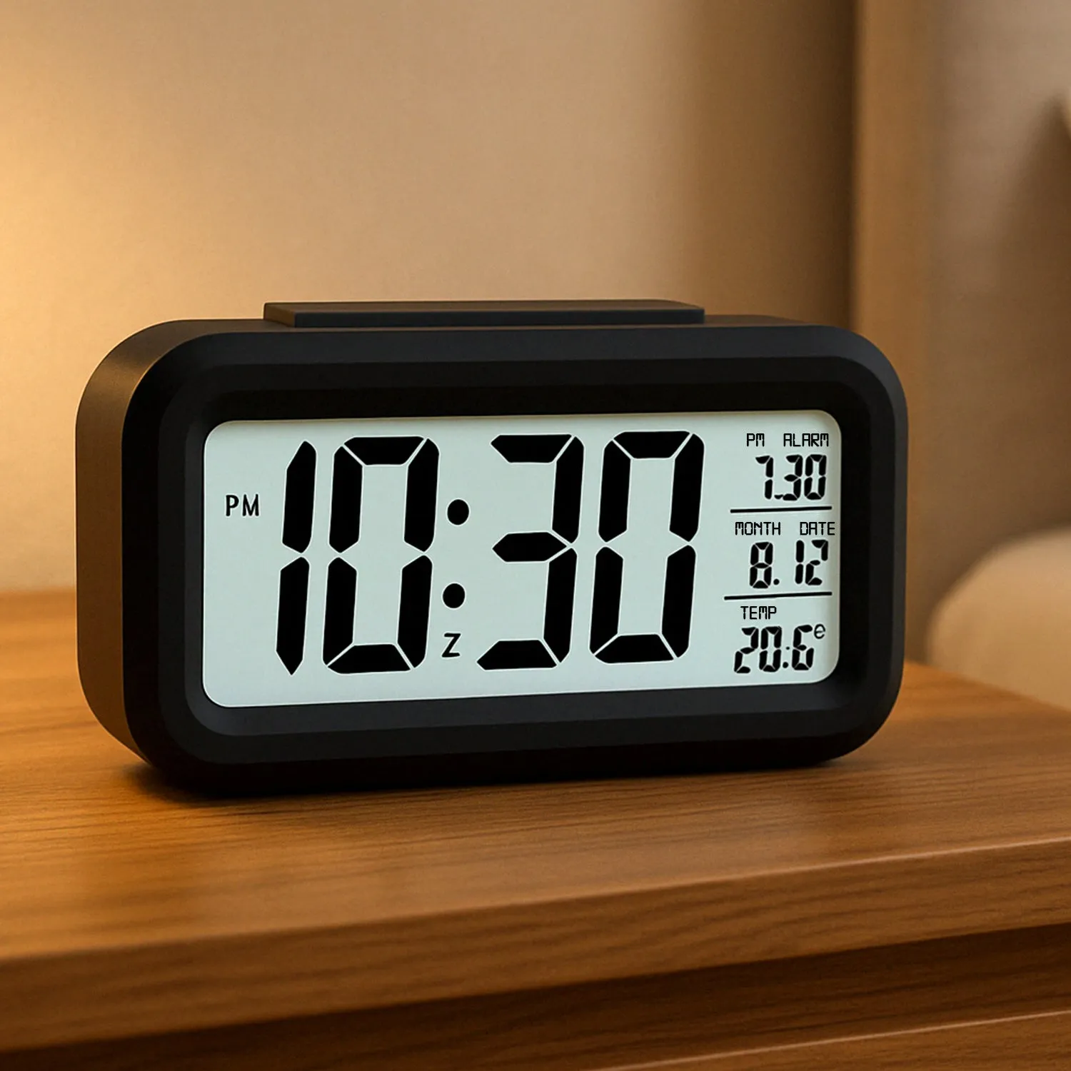 Premium Digital LCD Alarm Clock with Backlight (1 Pc) - Buy Online at Alikart