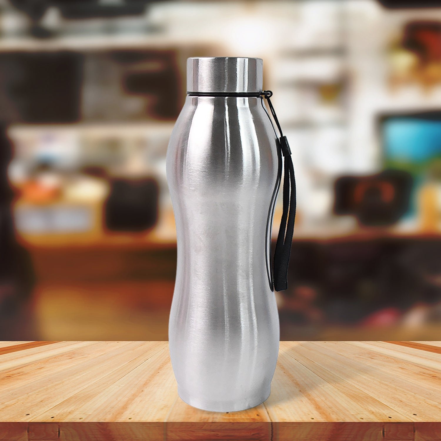 Premium Stainless Steel Single Wall Vacuum-Insulated Drink Water Bottle (1000 ML) - Buy Online at Alikart