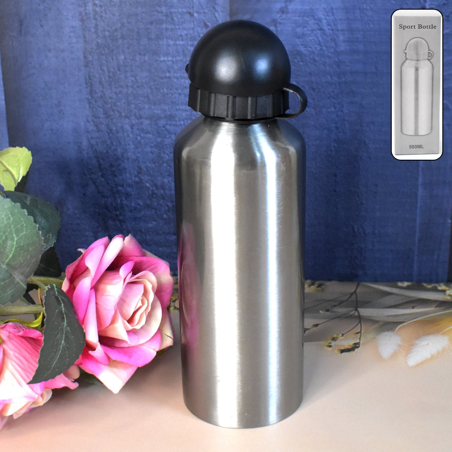 Premium Aluminium Sports Water Bottle Look for Sports Gym (Capacity 500 ML Approx) - Buy Online at Alikart