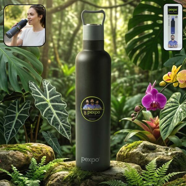 Pexpo Oscar Insulated Stainless Steel Water Bottle with Leakproof Lid – 750 ML