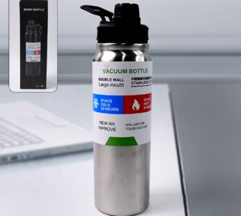 Stainless Steel Double Wall Vacuum-Insulated Drink Water Bottle (600 ML Approx)