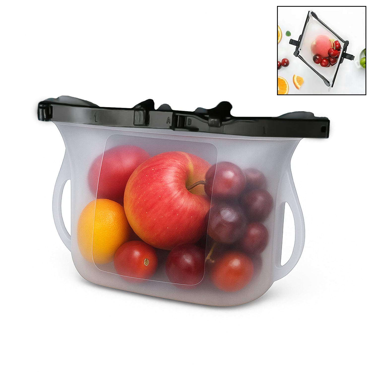 Premium Reusable Silicone Food Storage Bag for Snacks (1 Pc, Leakproof, BPA Free) - Buy Online at Alikart