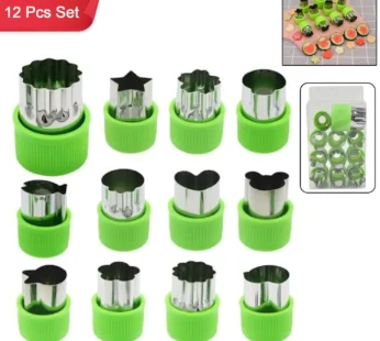 Stainless Steel Cookie Cutter Shapes Set, Baking Cooking Food Decoration (12 Pcs Set)