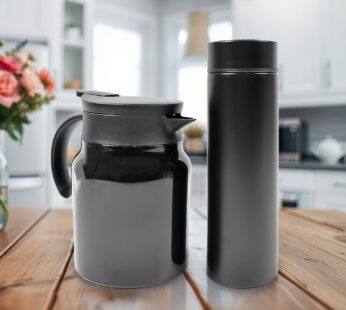Thermal Coffee Carafe & Water Bottles with LED Display (500 ml & 1000 ml)