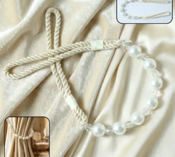 Elegant Pearl Beaded Curtain Tieback (1 Pc)