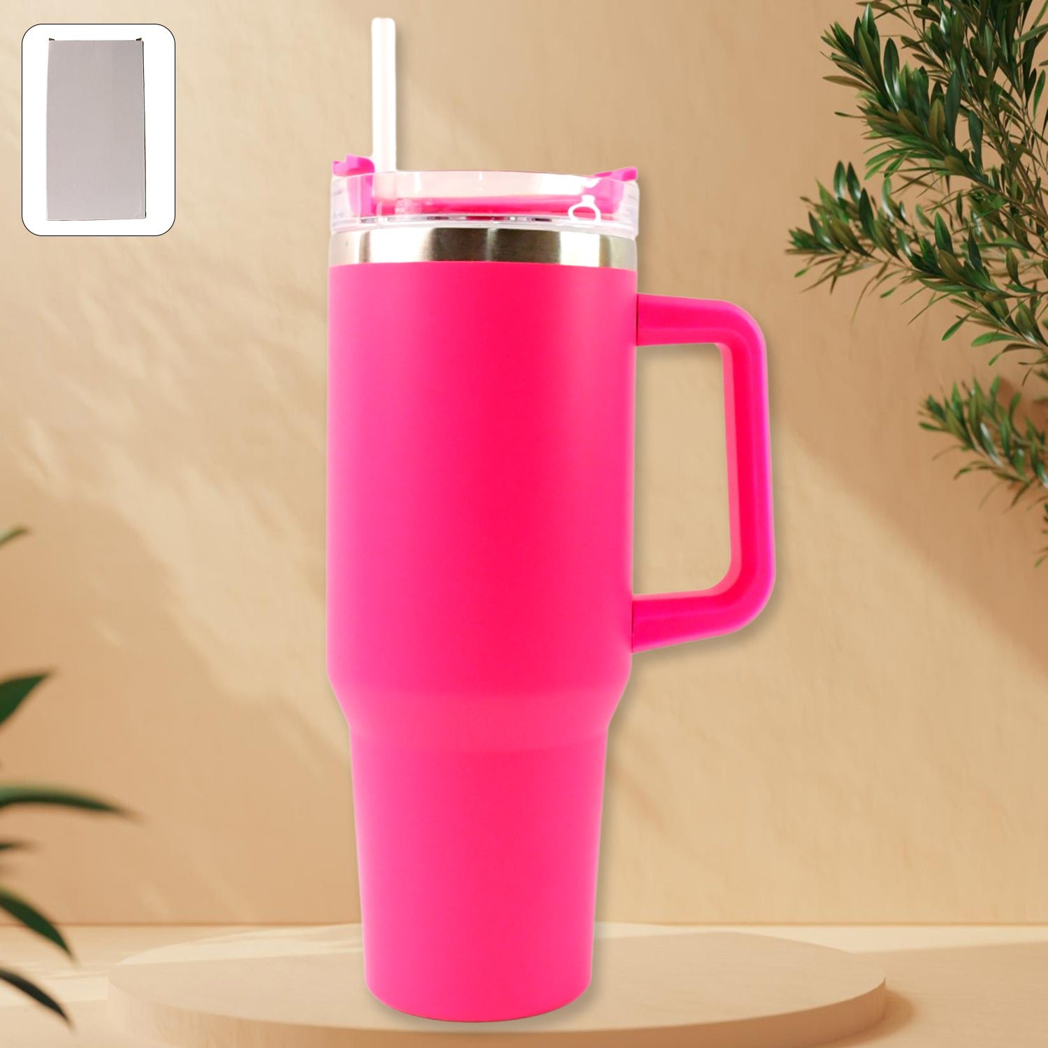 Premium Pink Extra Large Insulated Travel Mug, Tumbler (1200ML - 1 Pc) - Buy Online at Alikart