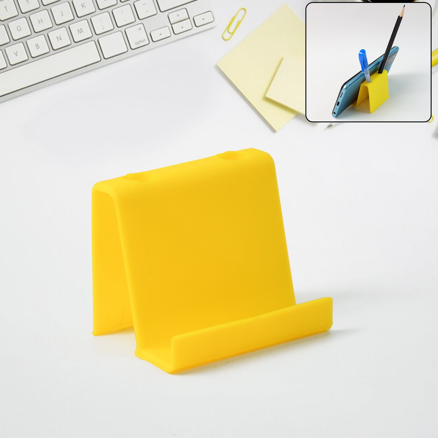 Premium Multifunctional Plastic Mobile Phone Stand & Pen Holder (1 Pc & mix color) - Buy Online at Alikart