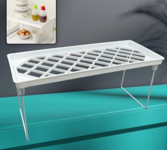 Folding Storage Organizer Stack Shelf Rack (1 Pc)