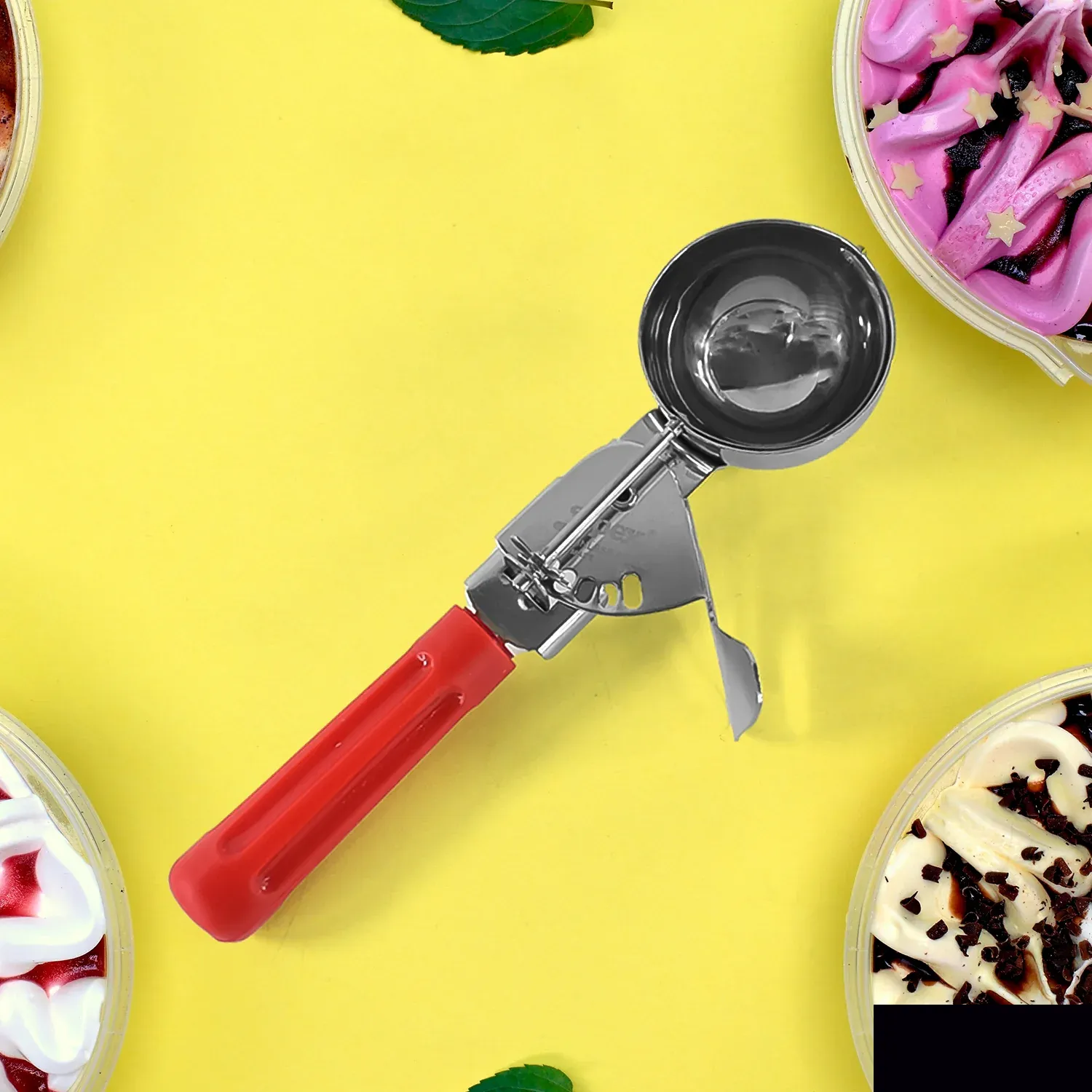 Premium Apex Ice Cream Scoop – 70 ML Stainless Steel Head with Ergonomic Handle (1 Pc) - Buy Online at Alikart
