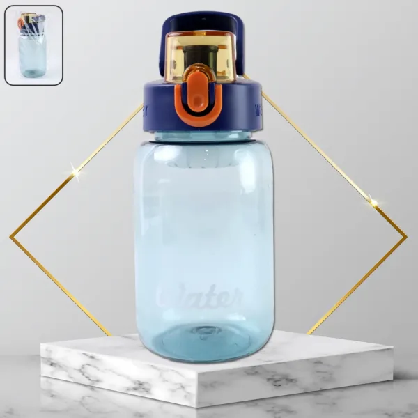 Plastic Leak-Proof Flip Cap & Safty Lock Water Bottle (600ml Approx / 1 Pc)