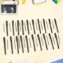 Premium Refillable Black Marker Pen with Extra Ink Refills 20 pieces (1 Set) - Buy Online at Alikart