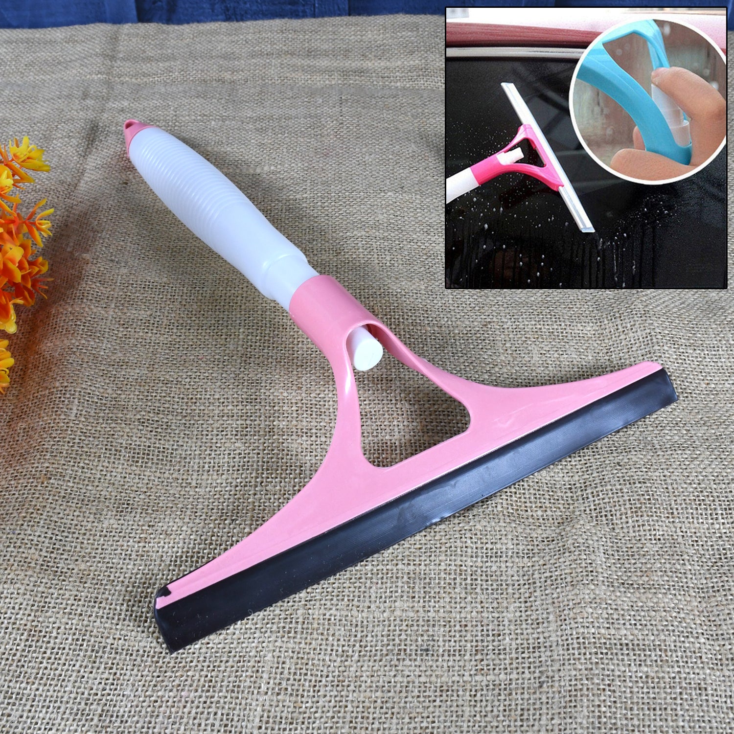Premium All-in-One Cleaning Brush: Spray, Wash, & Wipe (Windows, Glass, Car) (1 Pc) - Buy Online at Alikart