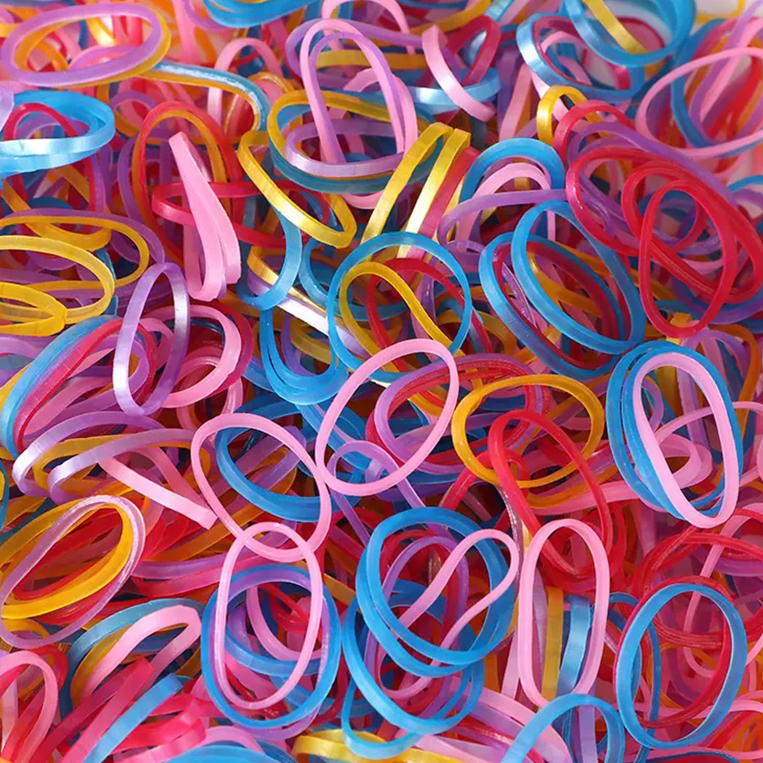 RUBBER BAND FOR OFFICE/HOME AND KITCHEN ACCESSORIES ITEM PRODUCTS, ELASTIC RUBBER BANDS, FLEXIBLE REUSABLE NYLON ELASTIC UNBREAKABLE, FOR STATIONERY, SCHOOL MULTICOLOR (0.5 Inch / 50 Gm), Hair accessories - Detailed Feature View 4