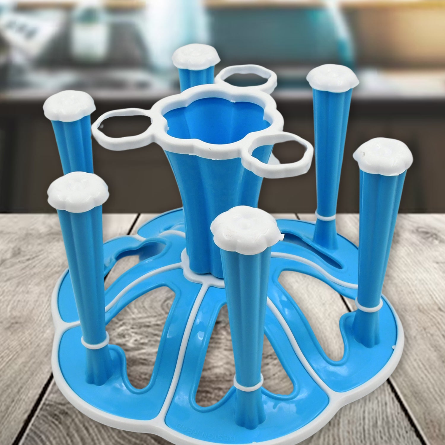Premium Miracle Plastic Glass Stand for Kitchen & Dining (6-Glass, Spices, Moq - 2 Pc) - Buy Online at Alikart