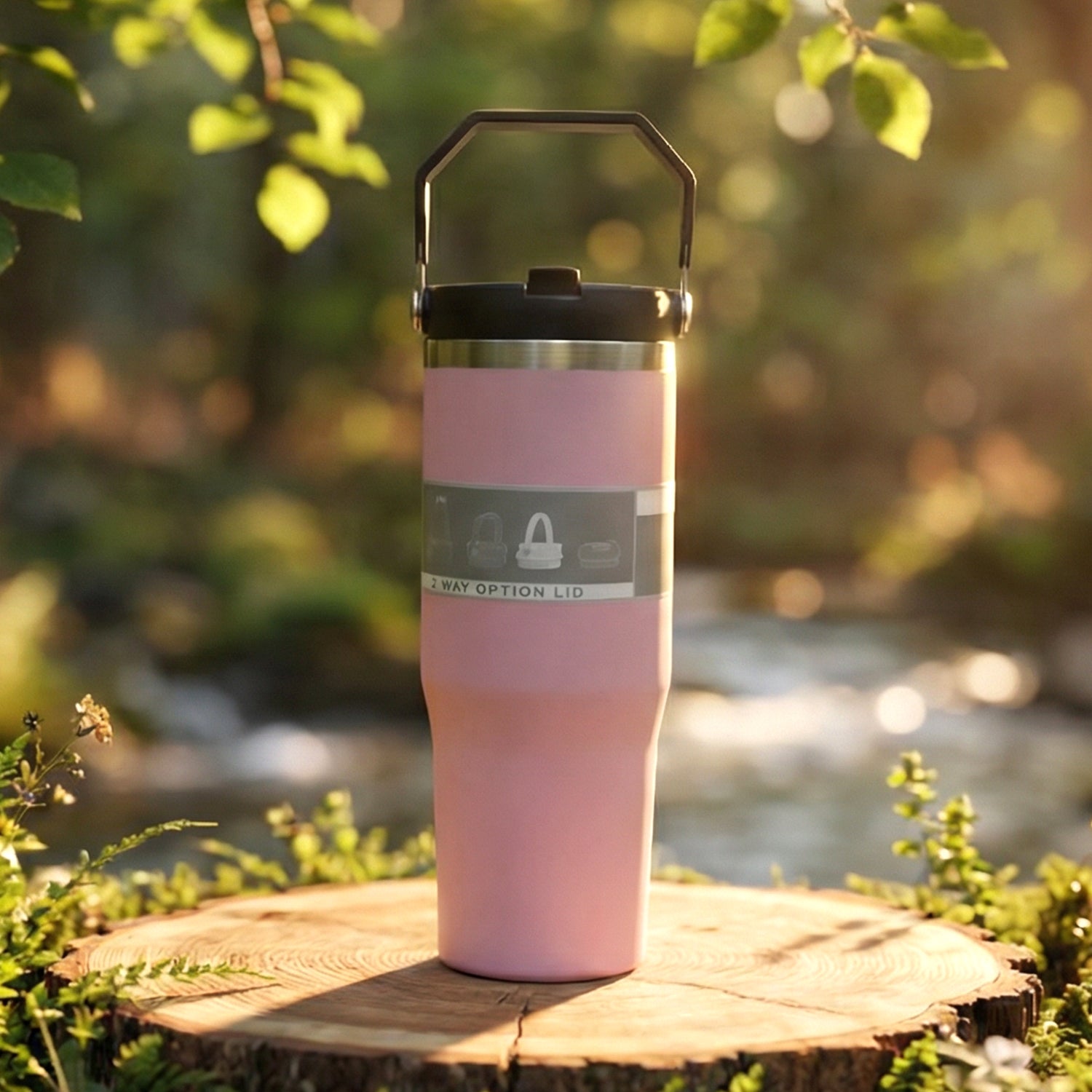 Premium Stainless Steel Insulated Travel Tumbler 900 ML (1 Pc) - Detailed Feature View 2