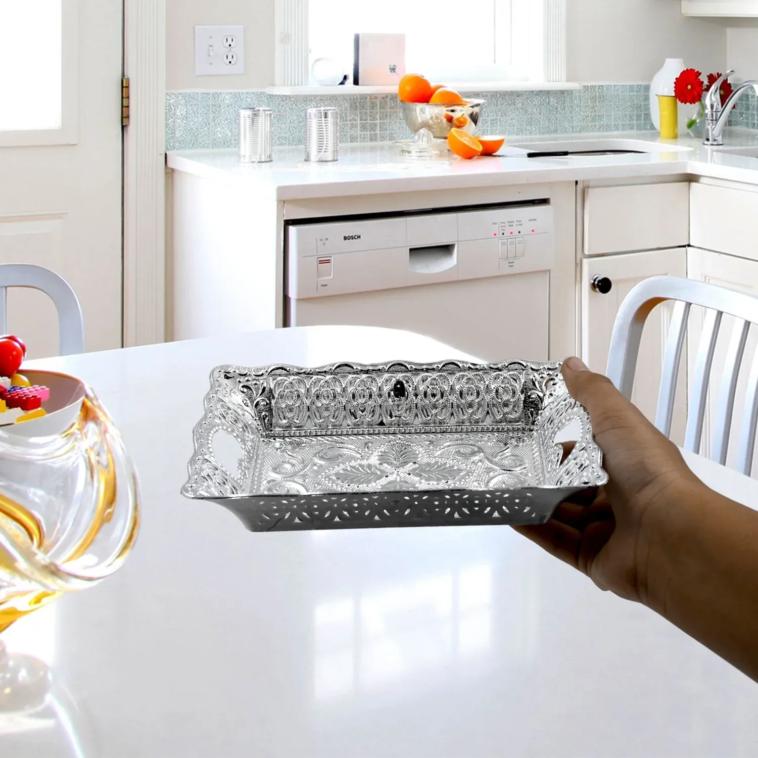 Premium Decorative Mukhwas & Dry Fruit Serving Tray – Fancy Candy Plate - Buy Online at Alikart
