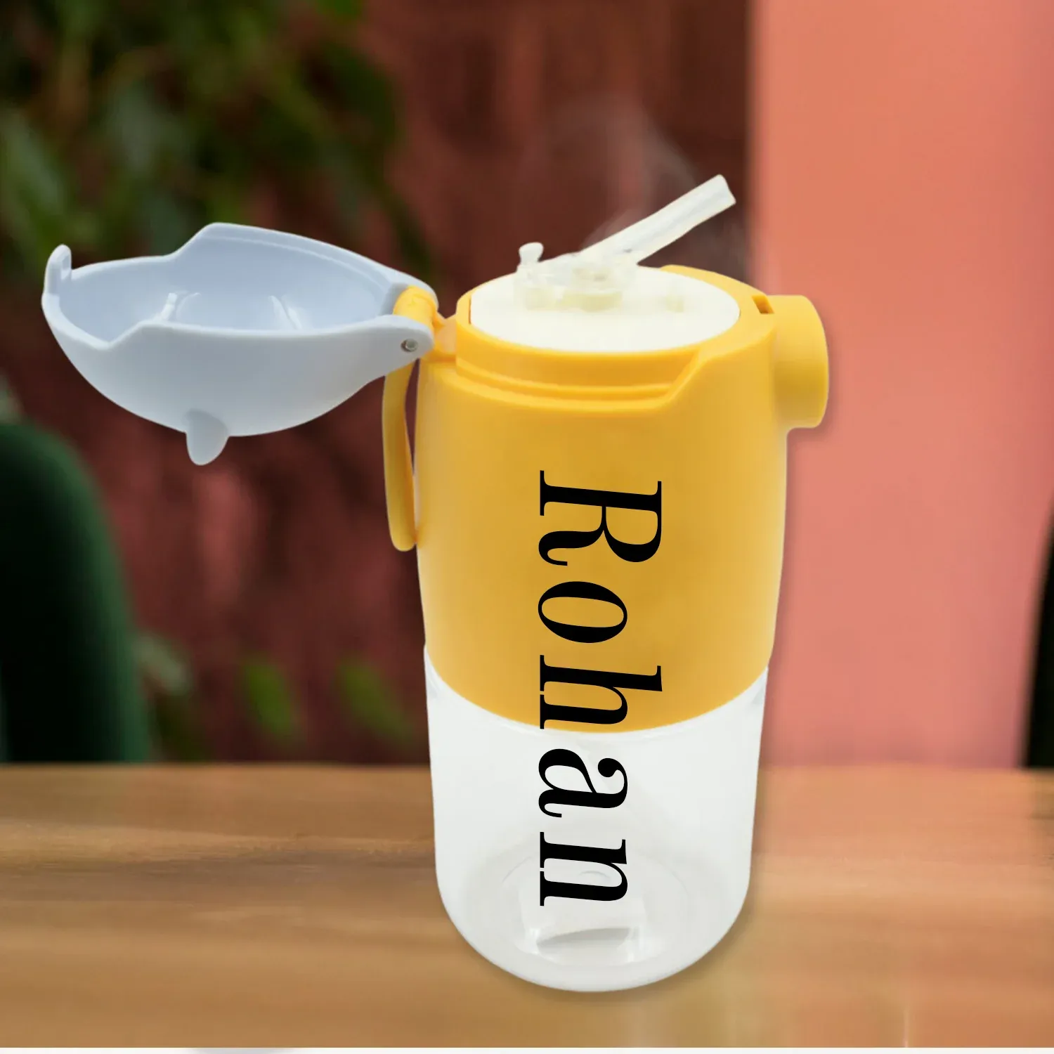Customize Large Capacity Plastic Water Bottle | Office Bottle | Gym Bottle | Home | Kitchen | Leakproof and BPA Free Drinks Bottle | Water Drink Juice Bottle Wide-Mouth BPA Free Leak-Free Lightweight (1 Pc ) - Detailed Feature View 1