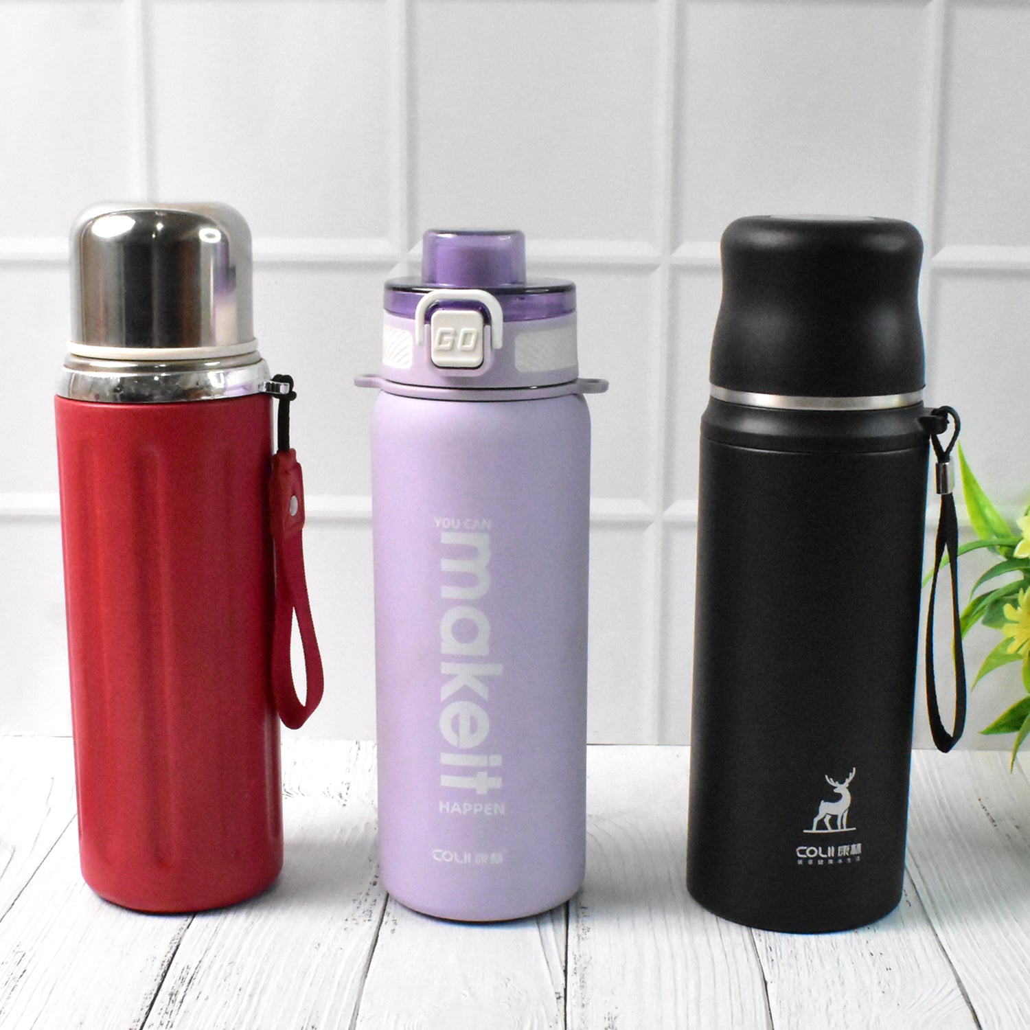 Stainless Steel Vacuum Insulated Water Bottle approx 800ml (1 Pc) - Detailed Feature View 2