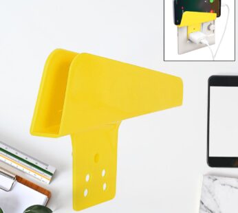 Plastic Secure Mobile Phone Charging Stand Holder (1 Pc / Mix Color)