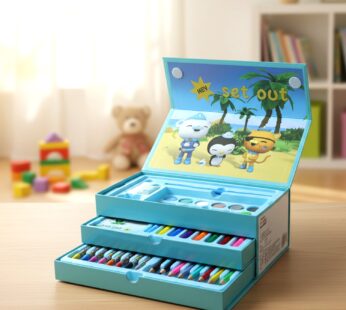 Drawing Kit Box for Kids with Colors & Tools (1 Pc)
