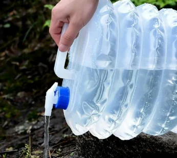 Outdoor Camping Collapsible Water Container with Carry Handle & Tap Valve