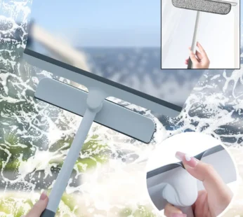2-in-1 Window Glass Cleaning Wiper with Microfiber Pad