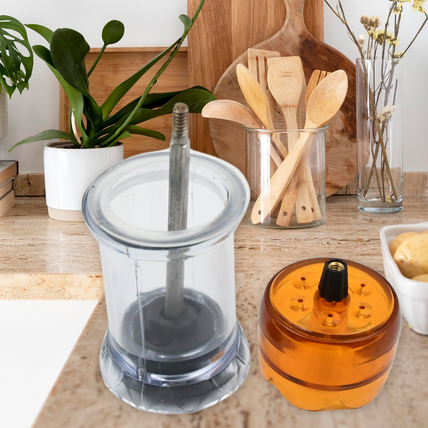 Premium Transparent Plastic Salt and Pepper Grinder Manual Pepper Grinding Tool Crusher 1 Pc - Buy Online at Alikart