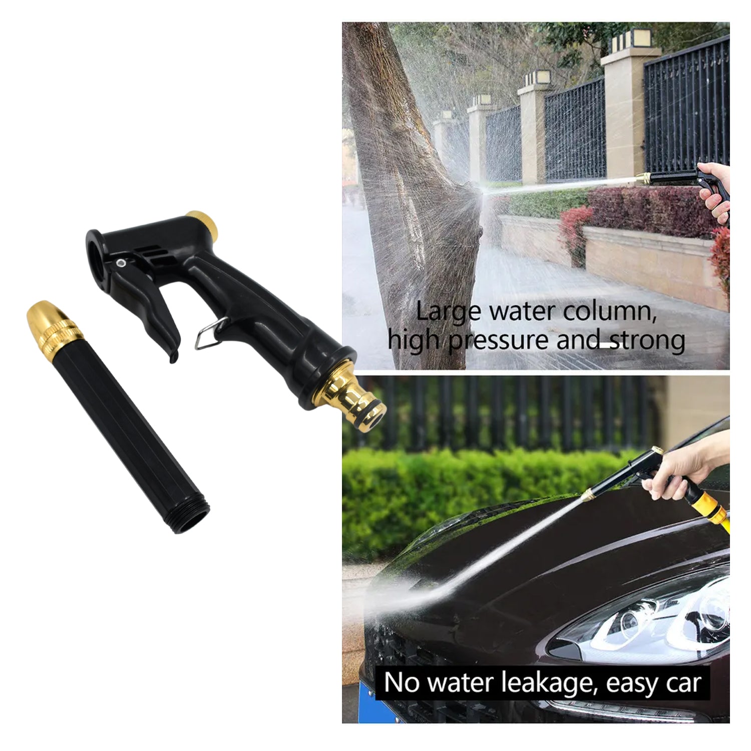 Water Spray Gun for Car Wash & Gardening (Multi-Mode, Brass) - Detailed Feature View 3