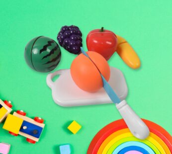 Realistic Sliceable Fruits Cutting Play Toy Set (7 Pcs Set)